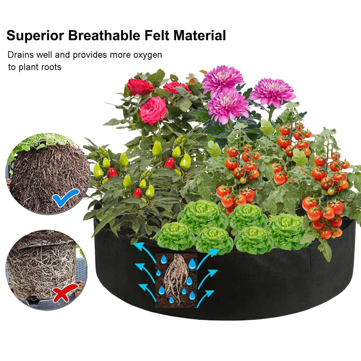 Feitore two-pack raised beds ready for setup and use