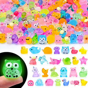 Feivando glow mini turtle figure brightens aquariums and plant pots after dusk