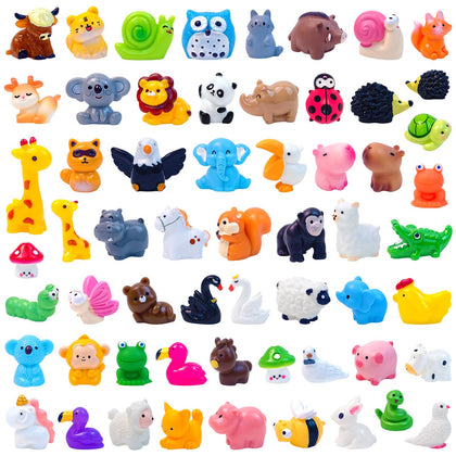 Feivando mini resin animals in 60 styles for versatile crafts and fairy garden scenes