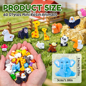 Durable resin figures with smooth surfaces brighten shelves and micro landscapes for creative displays