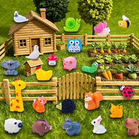Lifelike miniatures invite playful storytelling in home decor classrooms or tabletop setups