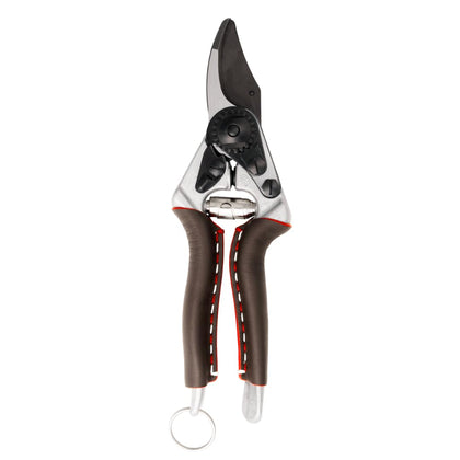 FELCO 6 Elite pruning shears close-up on the bypass blade for clean cuts.