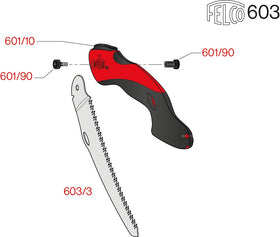Felco 603 soft-touch handle reduces grip fatigue during long pruning sessions