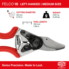 FELCO F16 anvil blade close-up for tougher pruning tasks