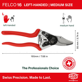 FELCO F16 bypass blade close-up showing clean cuts on live wood