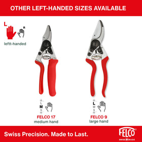 FELCO F16 rubberized grip provides durable, non-slip comfort
