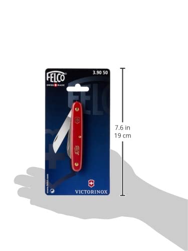 FELCO grafting knife red nylon handle offers secure grip during propagation