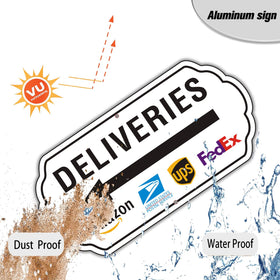 Felexdo deliveries sign installation kit included simplifies setup in minutes