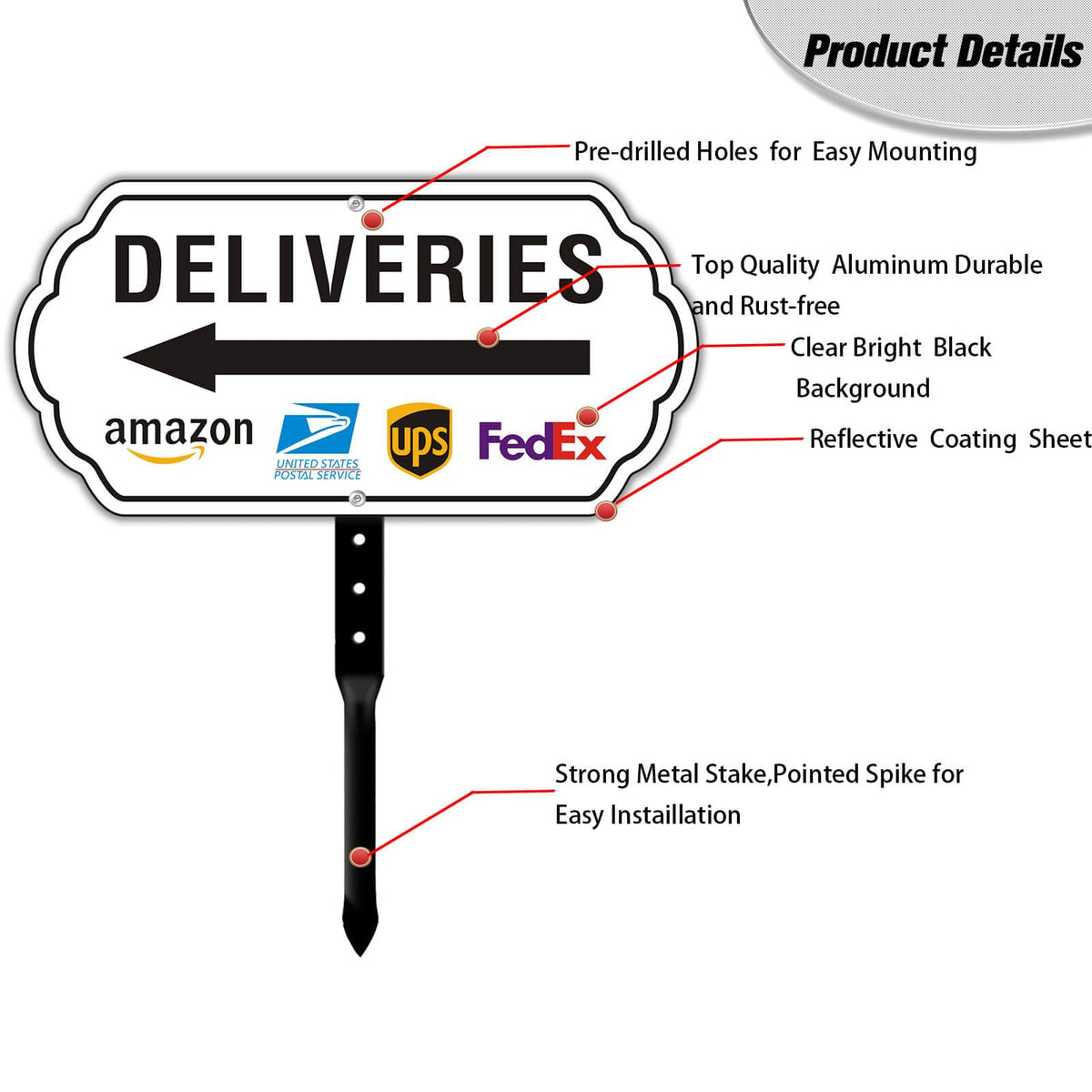 Felexdo deliveries sign outdoor-ready design withstands sun and rain