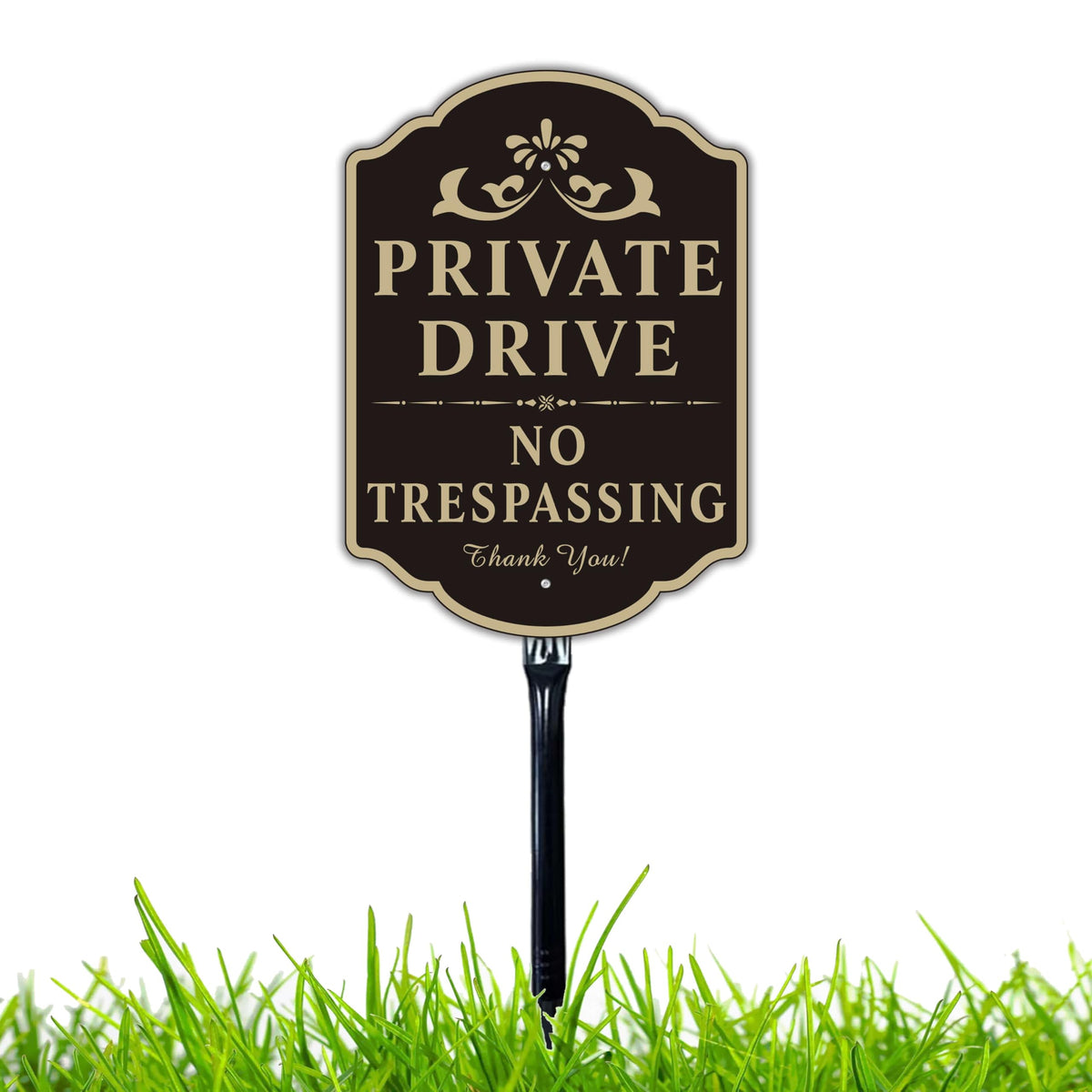 Felexdo large private drive sign 14x10 for clear outdoor messaging