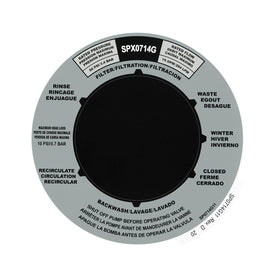 Hayward Vari-Flo compatible label from FELHOOD for multiport valves
