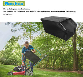 Under-deck grass collection with FELHOOD bag for tidy mowing.