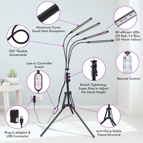Felibeaco 10 level dimmable brightness for plant needs
