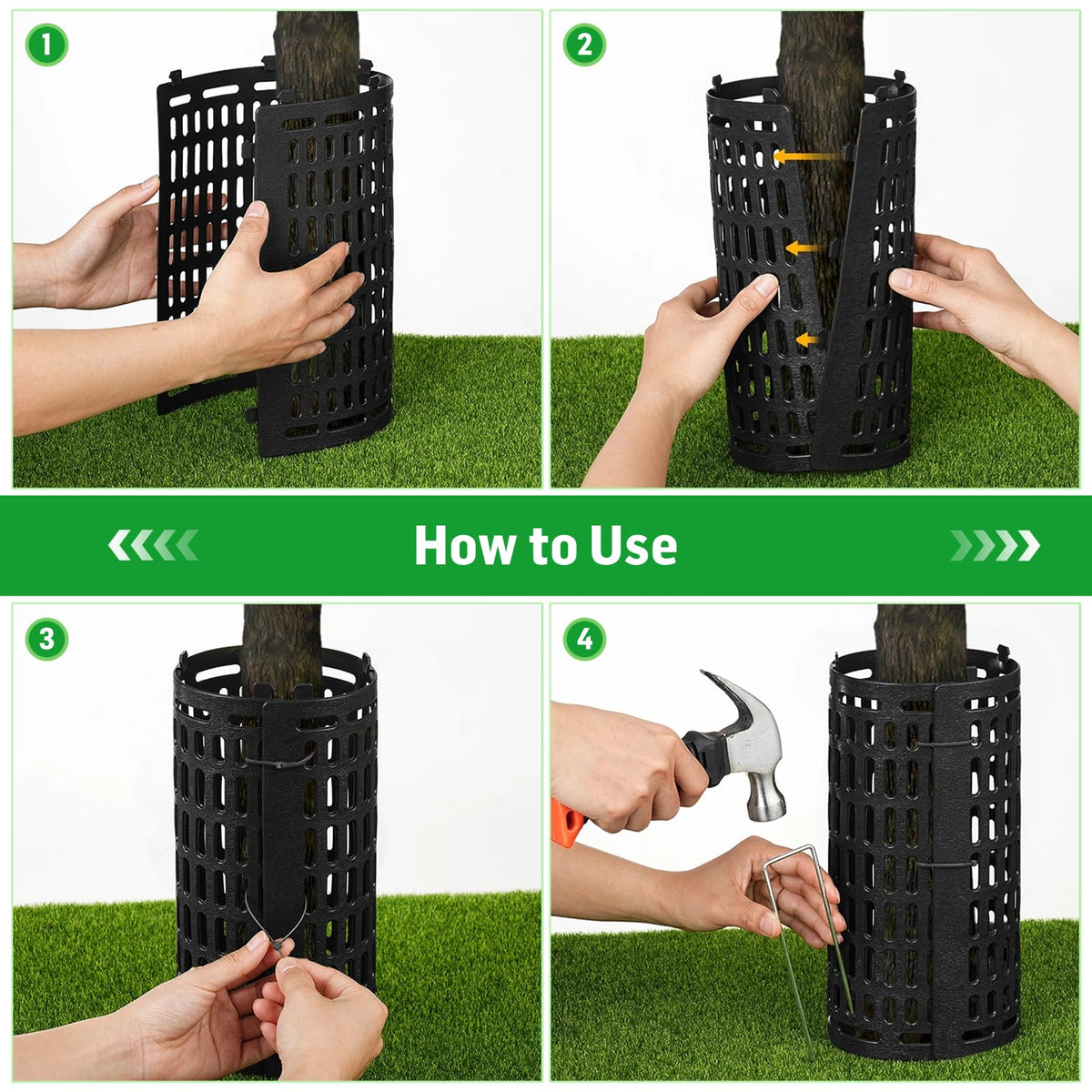 FELISTORY installation kit with zip ties and stakes simplifies setup