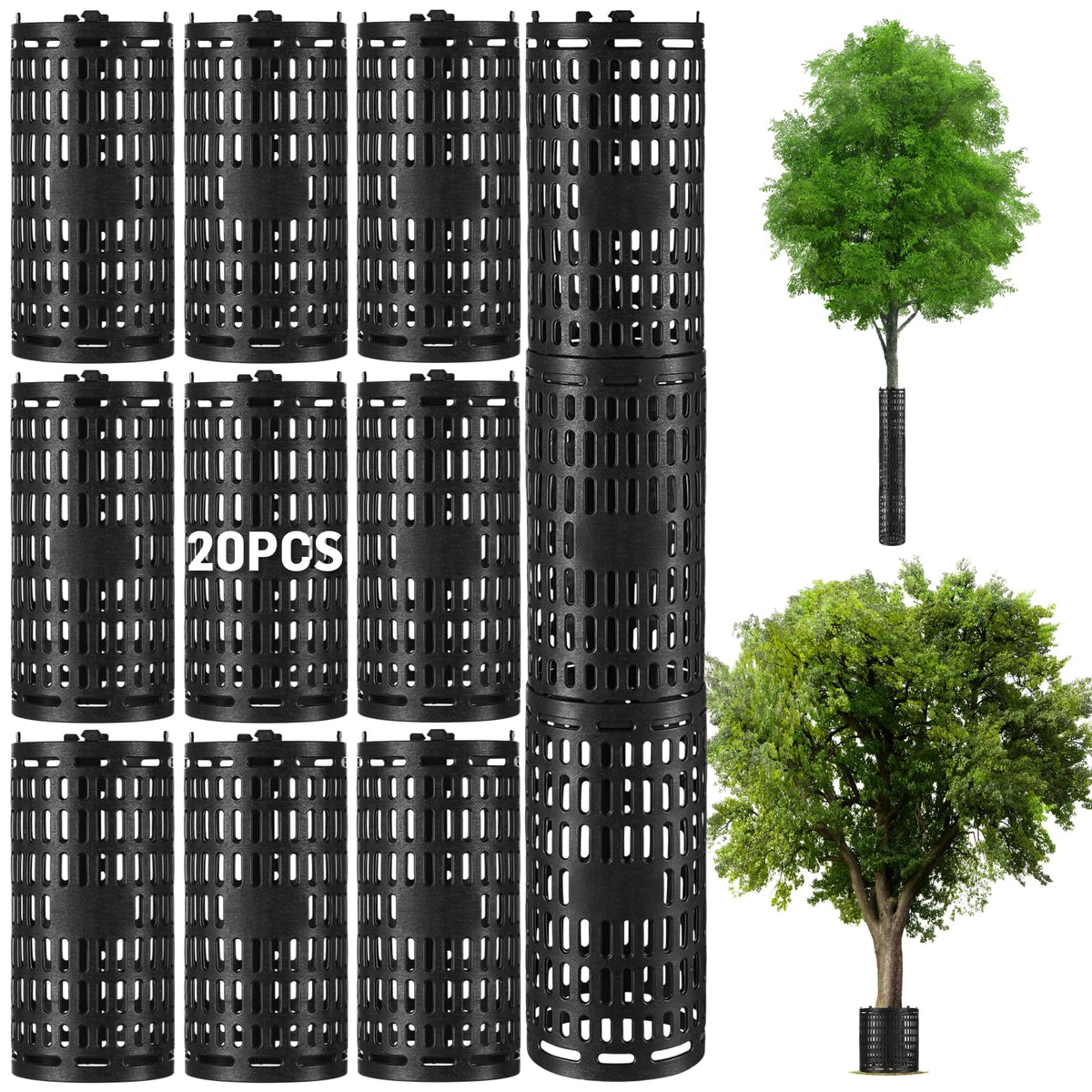 FELISTORY tree protectors guard 15-inch trunks while allowing airflow