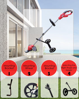 FellDen walk-behind design enhances balance on uneven terrain.