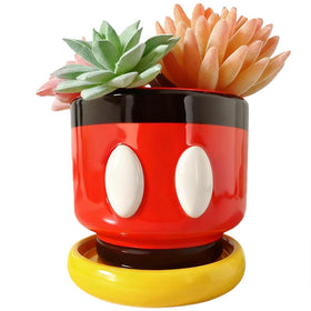 FelyHos cute cartoon mouse planter in resin adds whimsical desk charm.