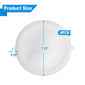 Close-up of the seven and three-quarter inch frame showing durable polypropylene core for reliable filtration