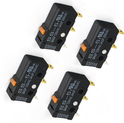 Femory 4-pack pool valve micro switches for Pentair CVA-24, ready to replace worn actuators.