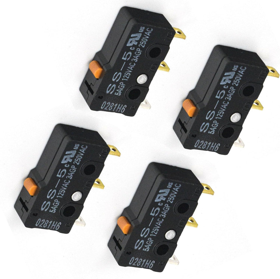 Femory 4-pack pool valve micro switches for Pentair CVA-24, ready to replace worn actuators.