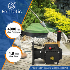 Femotic connection interface enabling secure hose attachment for quick setup