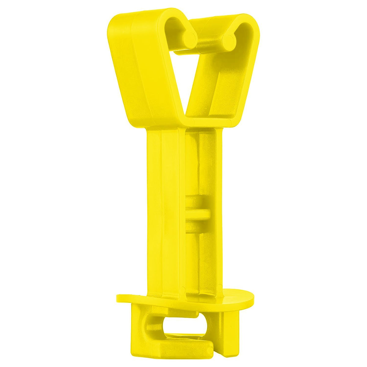 Fence Shock insulator snapping onto a standard post for quick installation