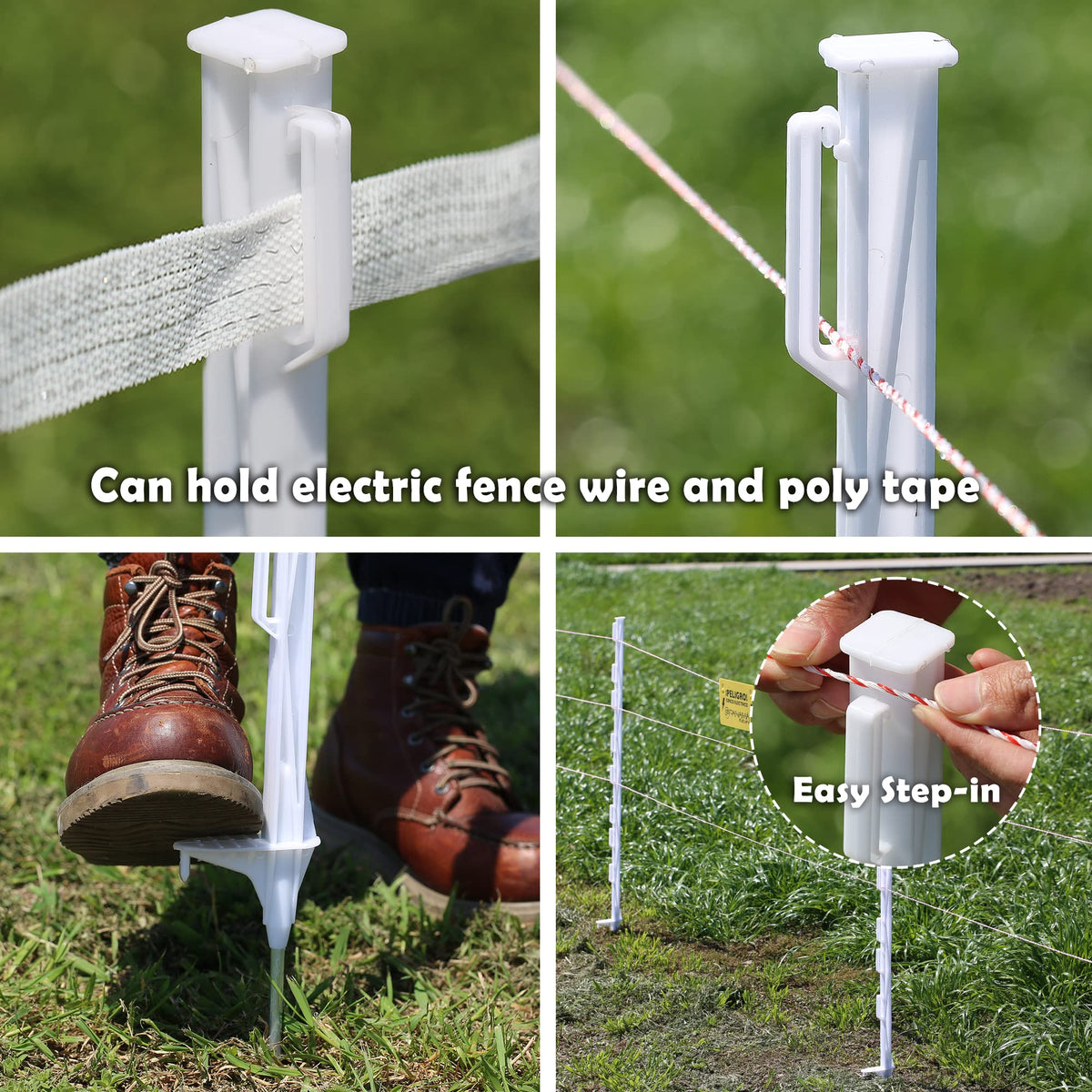 FENCE SHOCK FenSmile UV-resistant polypropylene for durable outdoor posts