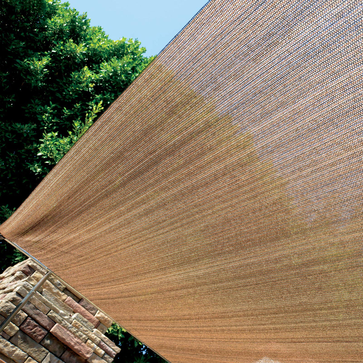 Fence4ever shade fabric roll over pool area highlights cooling shade potential