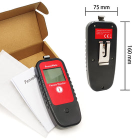 FenceMate in-use shot highlights fast, reliable fault finding along electric fence lines.