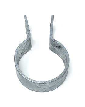 Pressed steel brace band shown for chain link fence assembly by FENCESMART4U.