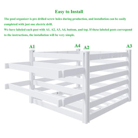 Durable PVC material from FENCETECH withstands outdoor use.