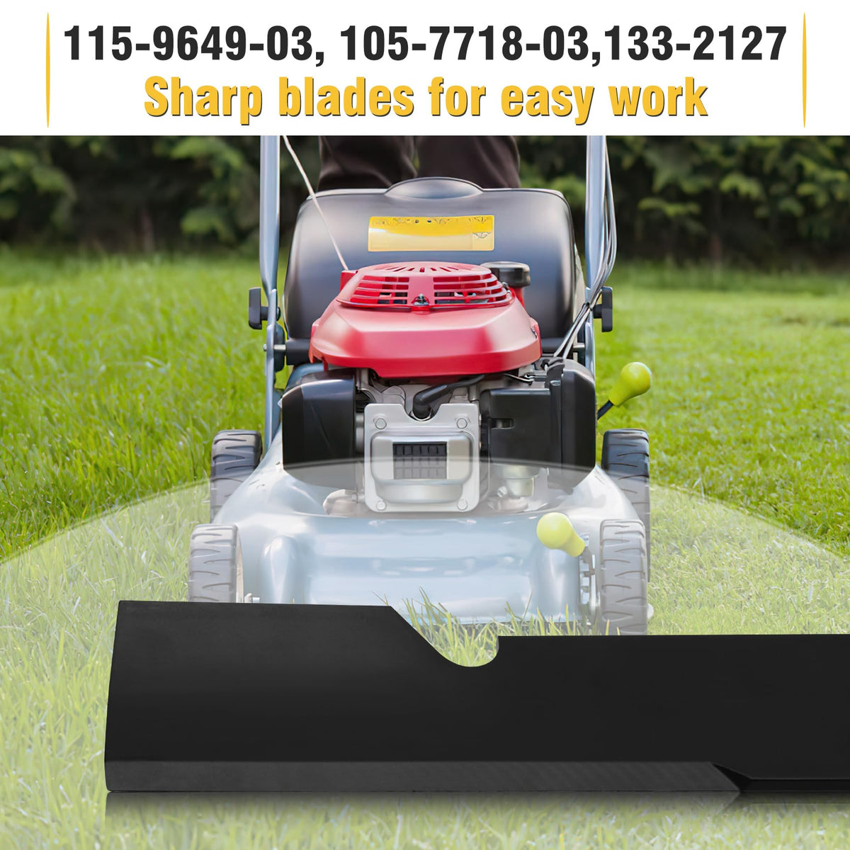 Fengind three-pack blade set for durable mowing and longevity