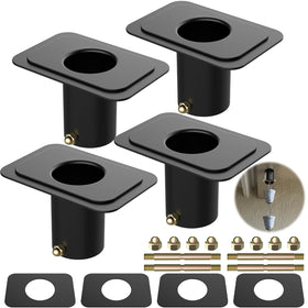 Fengone rain-chain-adapter side view shows durable aluminum construction with brass bolts for secure hanging.