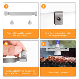FENGWANGLI knurled-screw back allows secure adjustment on your grill