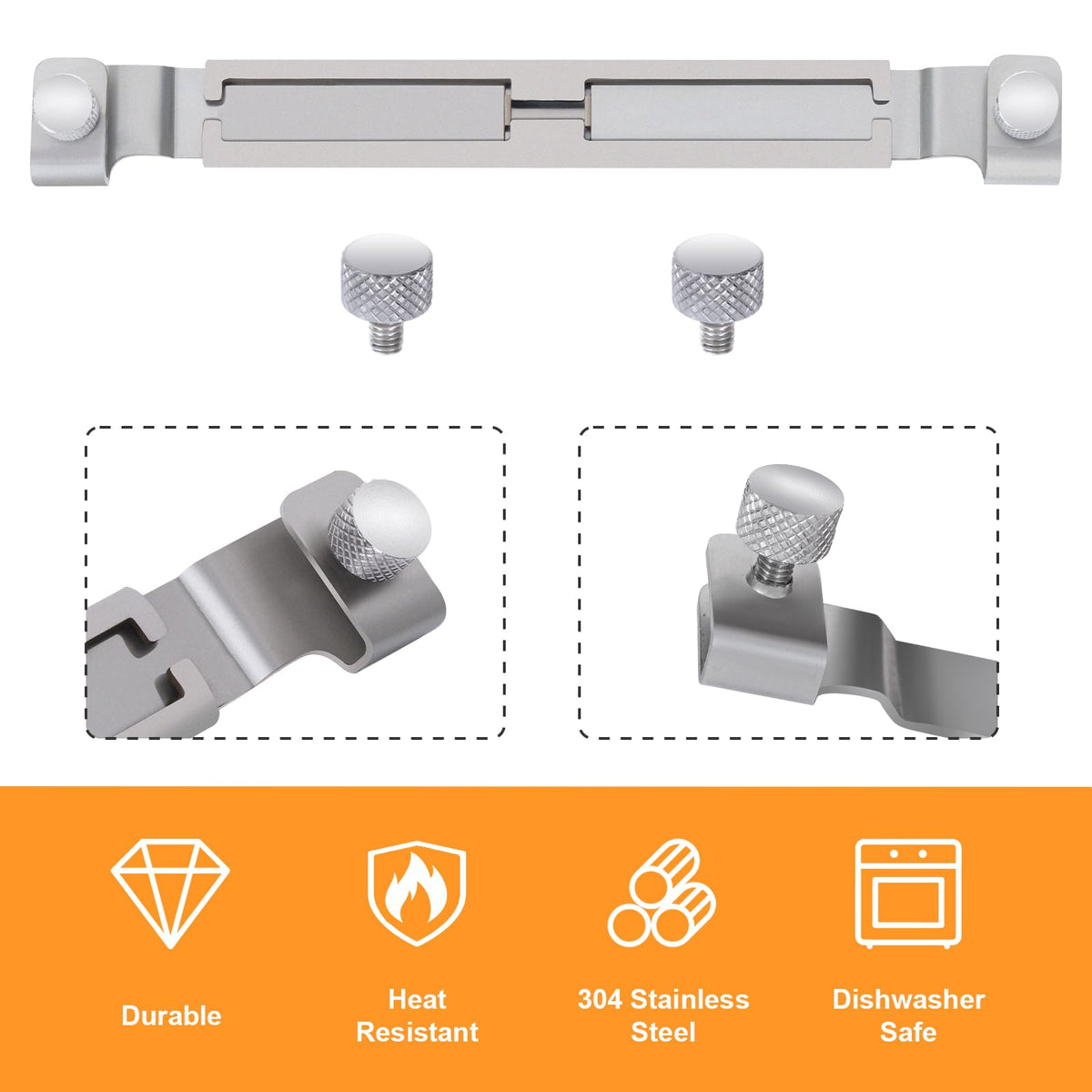 FENGWANGLI stainless steel grill tool rack holds long spatulas and scrapers rust-free