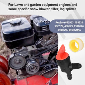 Fennoral fuel cap with valve ensures secure sealing during outdoor equipment use.