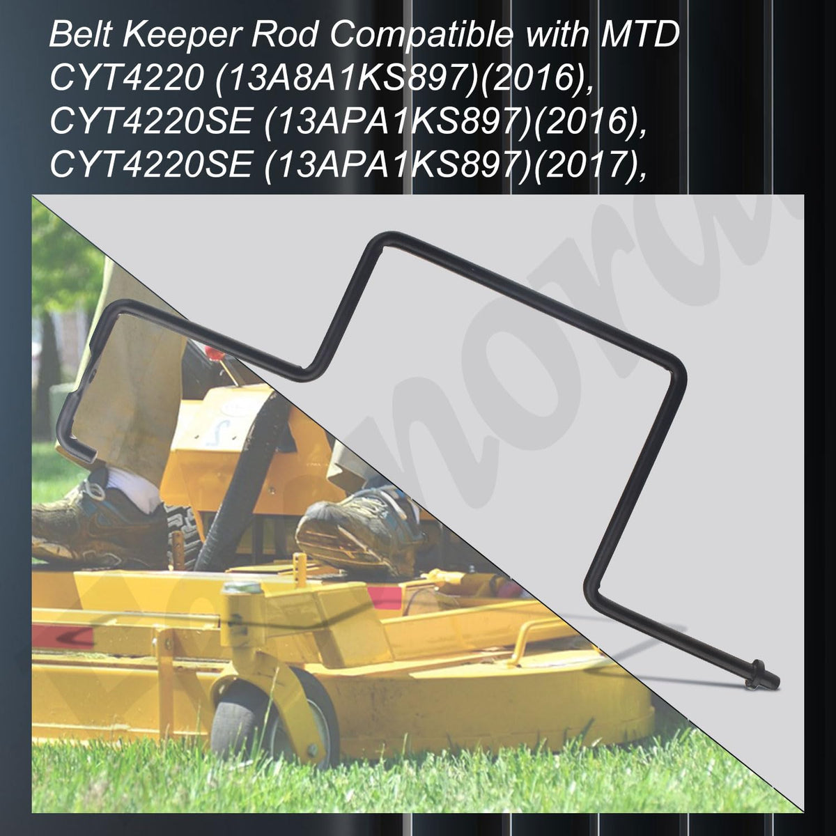 Fennoral belt keeper rod installation example for quick swap