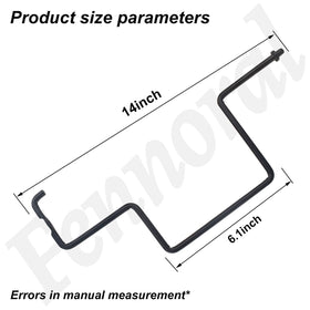 Fennoral belt keeper rod side view highlighting precise fit for compatible mowers