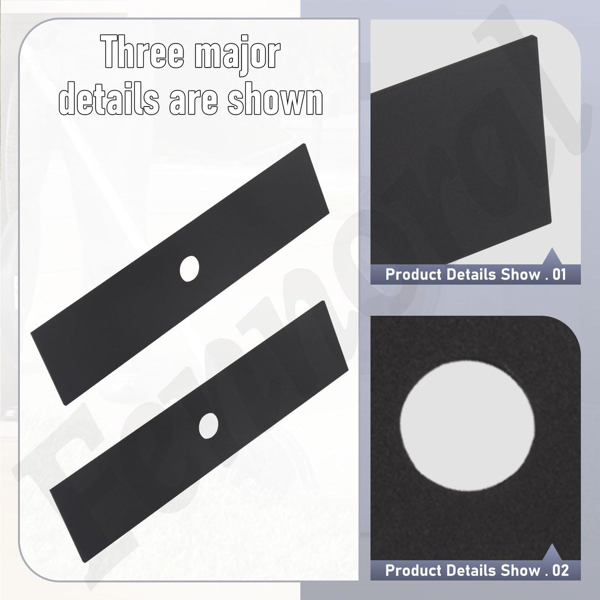 Fennoral center-hole replacement blade highlights durable design