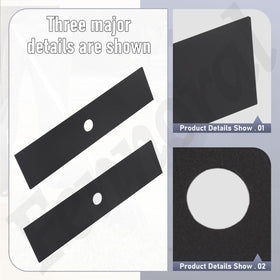 Fennoral center-hole replacement blade highlights durable design