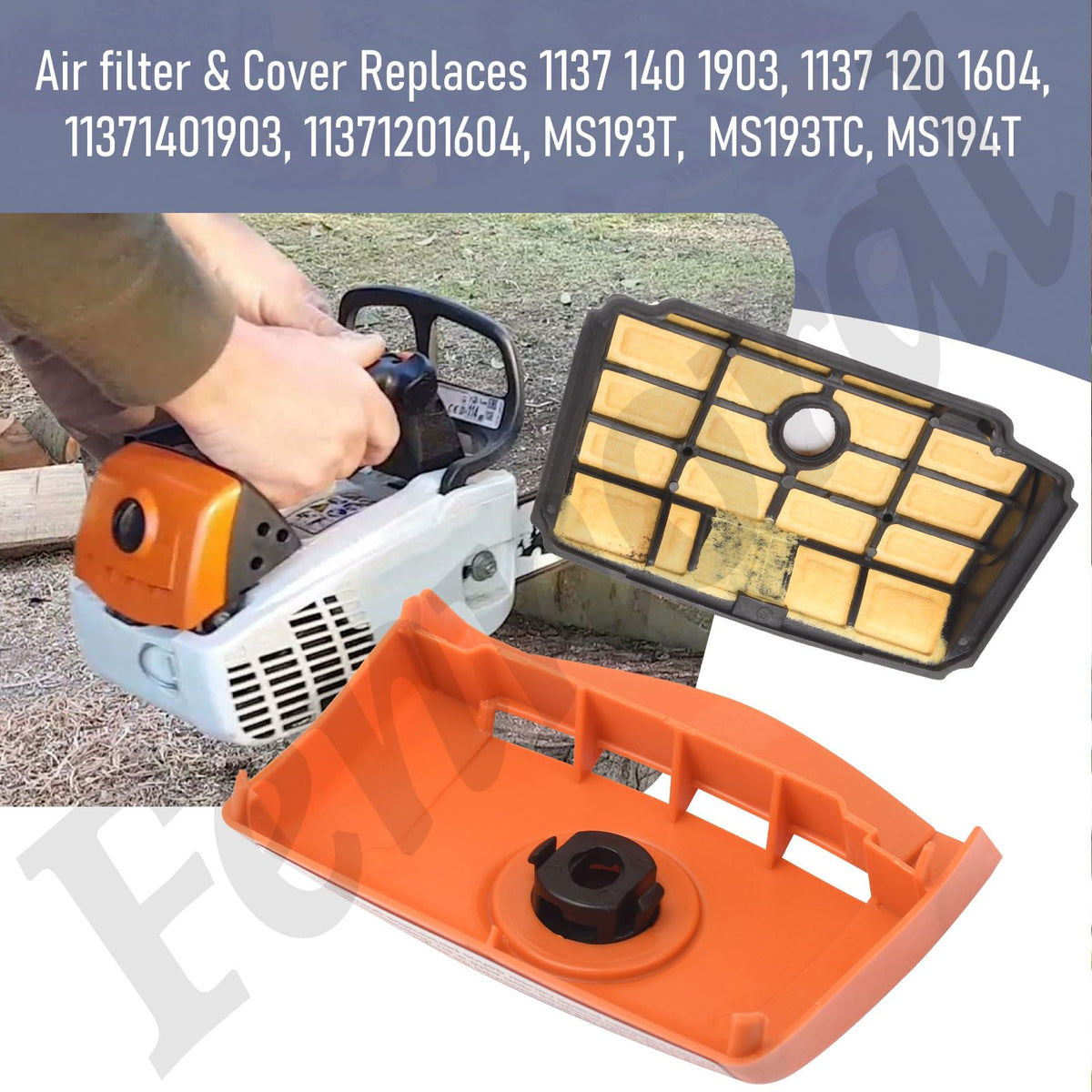 Fennoral compatibility image notes STIHL MS193T and MS194 fit