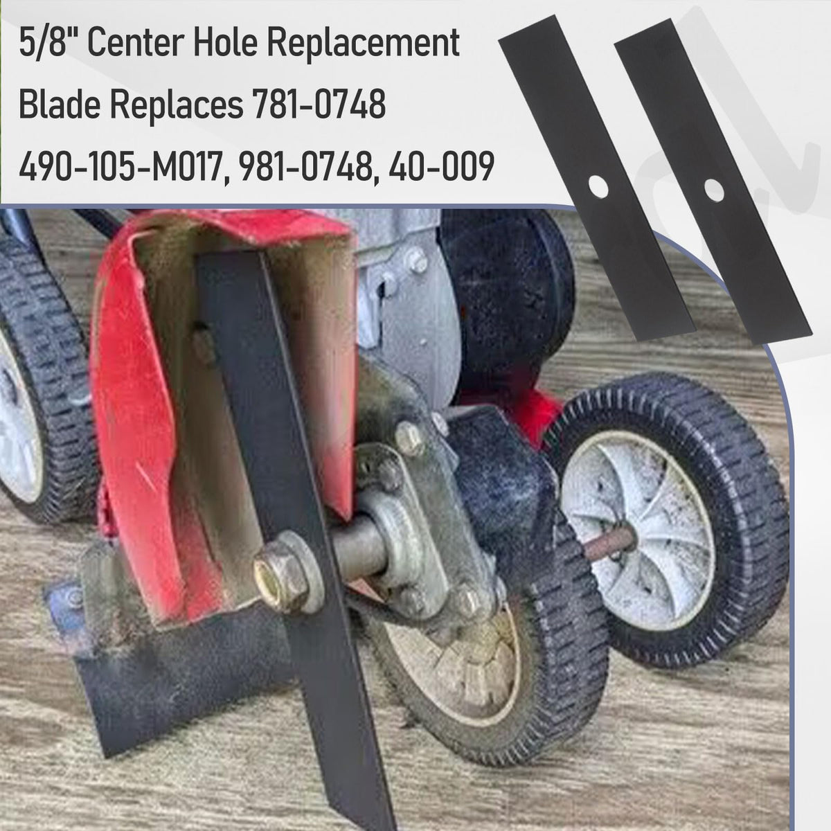 Fennoral blades compatible with Troy-Bilt TB554 and TEB515