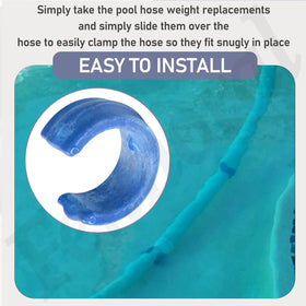 Fennoral durable metal pool hose weight with sturdy construction for long lasting use.