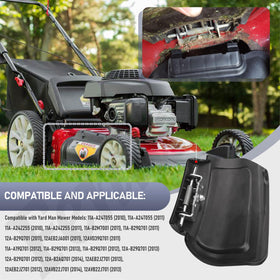 Fennoral hinge pin detail shows compatibility notes for Troy-Bilt models