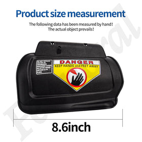 Fennoral hinged mulch plug installed in mower deck demonstrates tight alignment for mulch flow