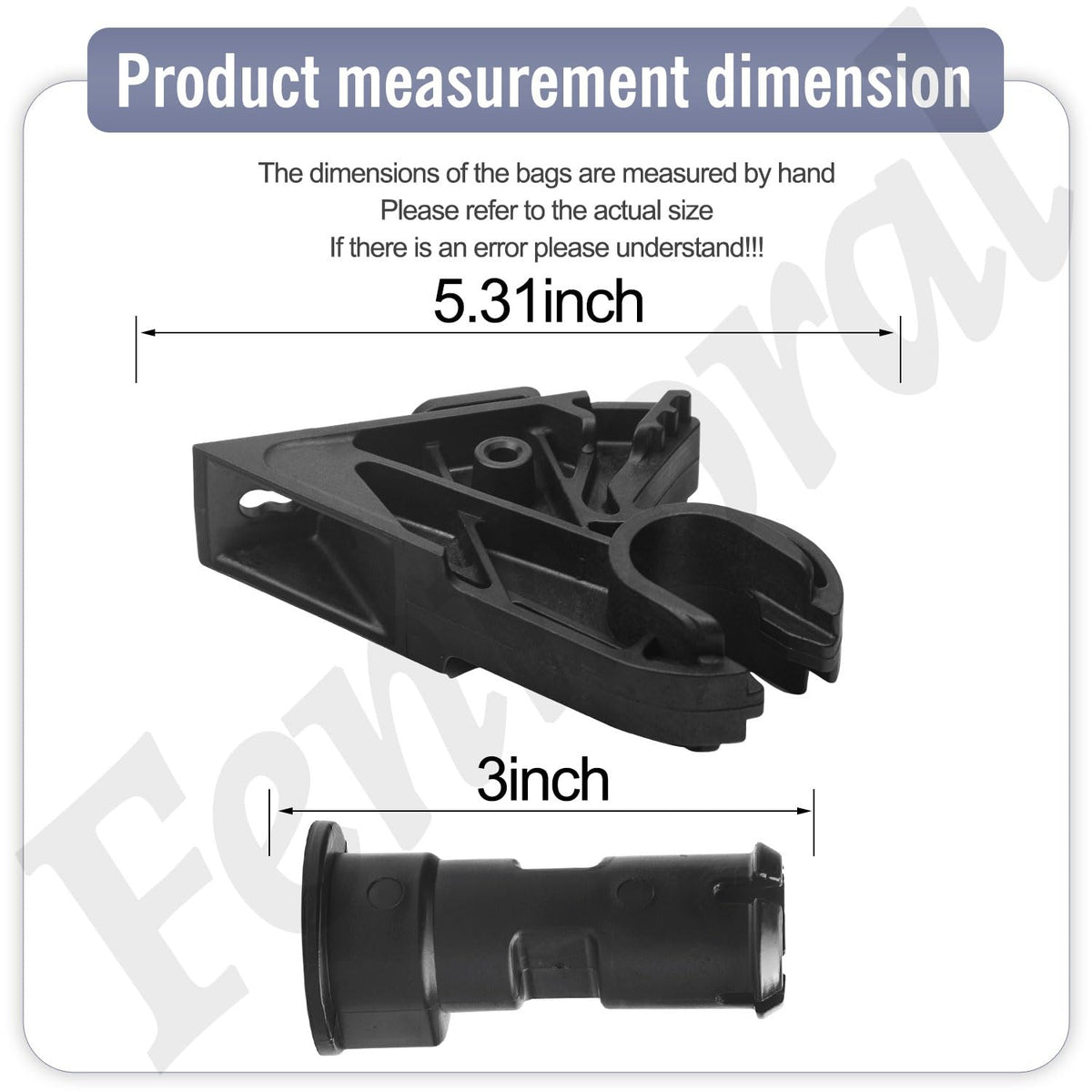 Fennoral hood pivot pin pack with brackets for secure hood alignment.