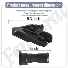 Fennoral hood pivot pin pack with brackets for secure hood alignment.