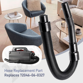Fennoral hose in use for pet hair and debris removal.