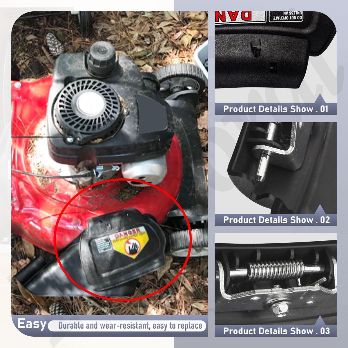 Fennoral mulch plug torsion spring detail highlights durable closure