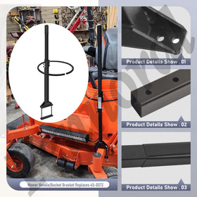 Fennoral multi-function bracket keeps tools within reach during mowing and cleanup.